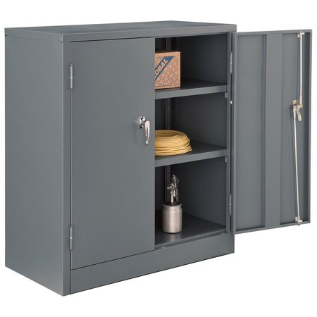 GLOBAL INDUSTRIAL Assembled Counter Height Cabinet, 36x18x42, Gray 269871GY